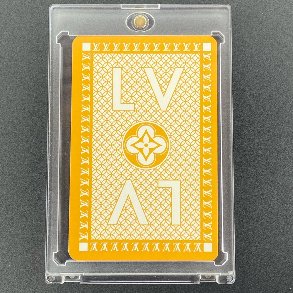 Louis Vuitton LTD EDT Gold Monogram Playing Card QUEEN of ❤️